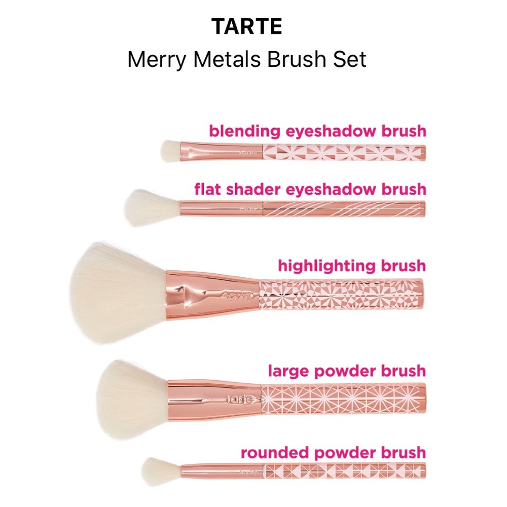 ❄️ TARTE Merry Metals Brush Set ❄️ BRAND NEW - Picture 4 of 7